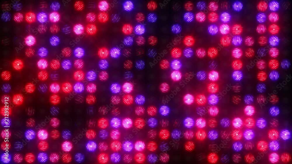 Blue pink and red lights flash on the wall of light Blue pink and red lights flash on the wall of light