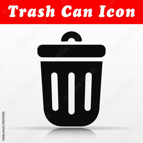 trash can vector icon design