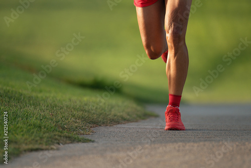 Athletic man running in the nature,healthy lifestyle