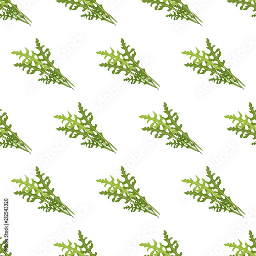 Arugula seamless pattern