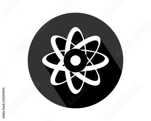 neutron atom molecular proton particle chemistry image vector icon