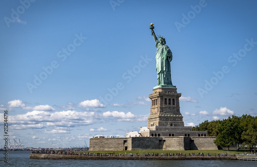 Statue of Liberty on Liberty Island in New York