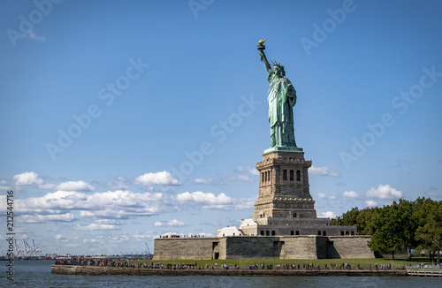 Statue of Liberty on Liberty Island in New York © marikpeter