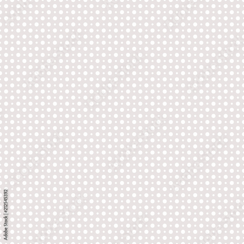 Gray and white simple dot textured seamless pattern, vector