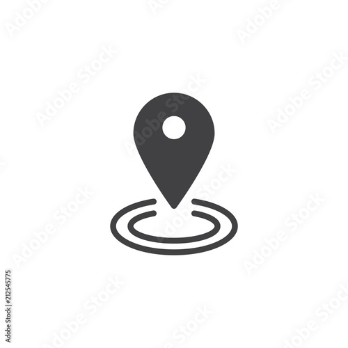 Map pin vector icon. filled flat sign for mobile concept and web design. Placeholder simple solid icon. Location Symbol, logo illustration. Pixel perfect vector graphics