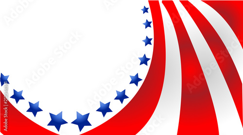 USA flag in style vector