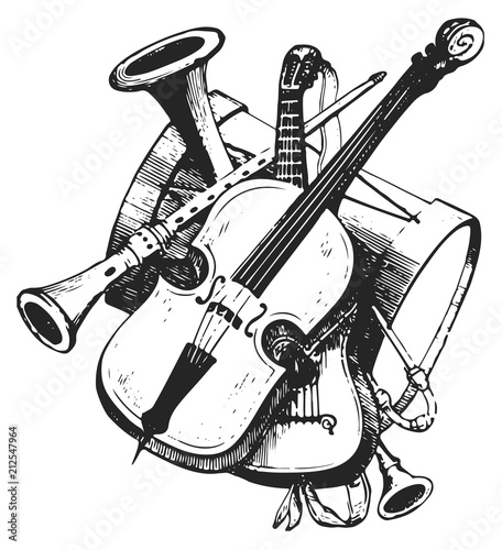 musical instruments #vector #isolated - Musikinstrumente