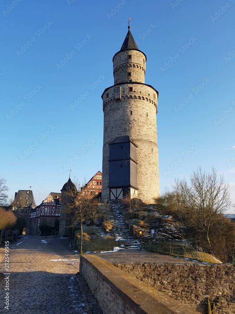 Hexenturm, Bergfried, Altstadt, Idstein, Turm