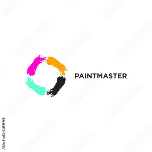 Paint Master Letter O Logo. (ID: 212549965)