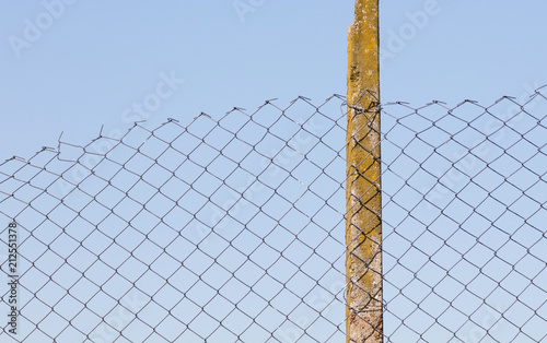 Simple metal fence
