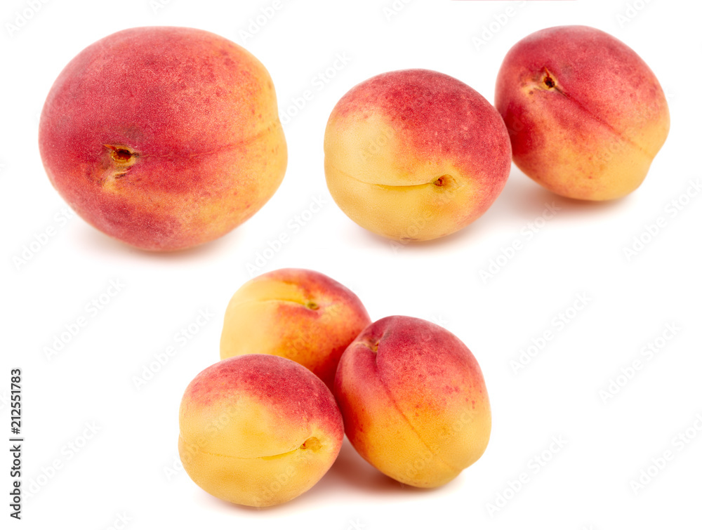 Isolated apricots. Fresh apricot fruit isolated on white background. Tropical abstract background. Fresh fruits. Place for your text. Isolated apricots. Fresh apricot fruit isolated on white background. Tropical abstract background. Fresh fruits. Place for your text.