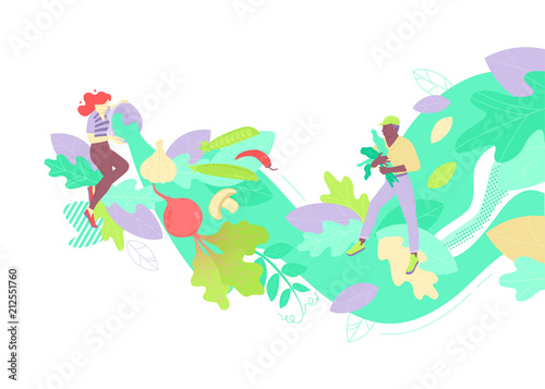 People harvesting crops