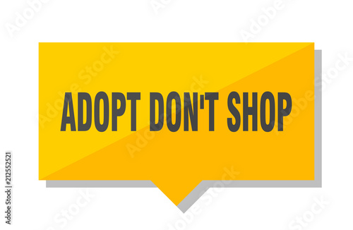 adopt don't shop price tag