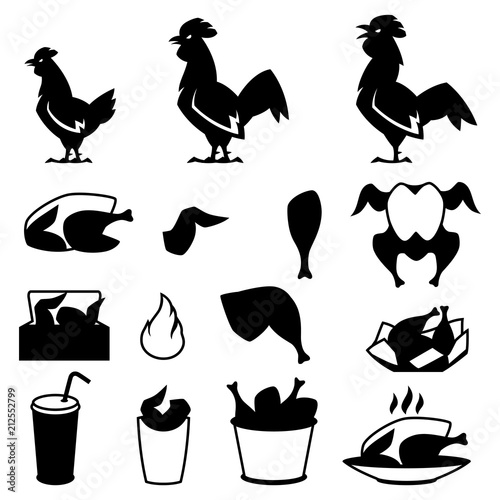 Fast food fried chicken meat.