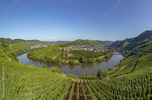 famous moselle sinuosity at Leiwen called Zummet hights
