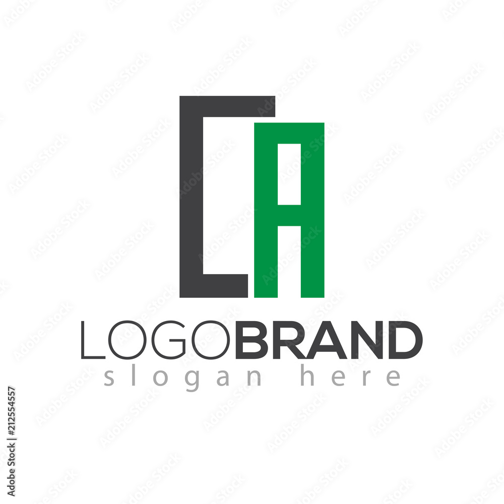 CA Initial Letter Logo Vector Element. CA Logo Template CA Initial Letter Logo Vector Element. CA Logo Template