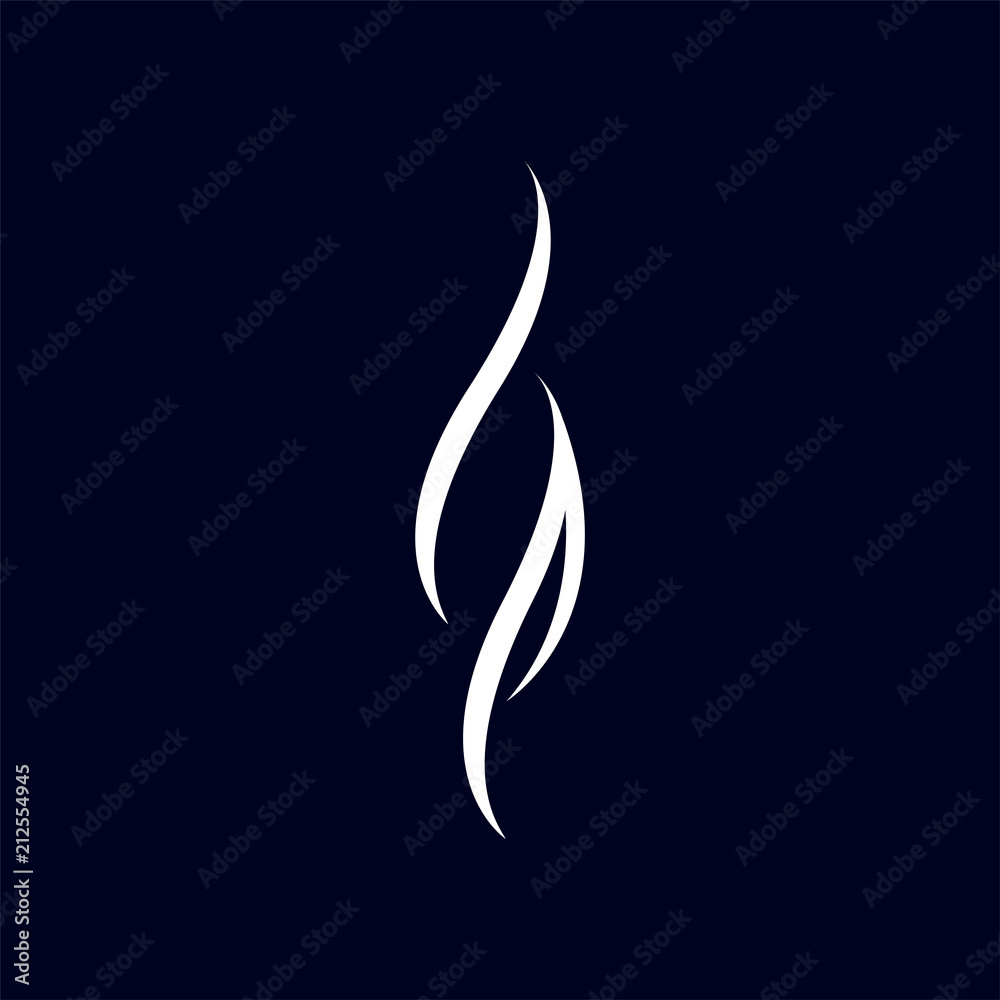 BP Initial Letter With Abstract soft line logo vector element BP Initial Letter With Abstract soft line logo vector element