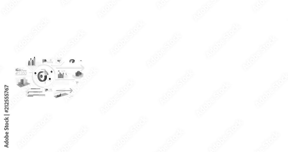 Business Infographics Timeline With Alpha Channel