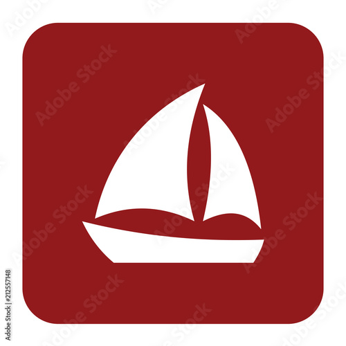 Sailboat icon simple