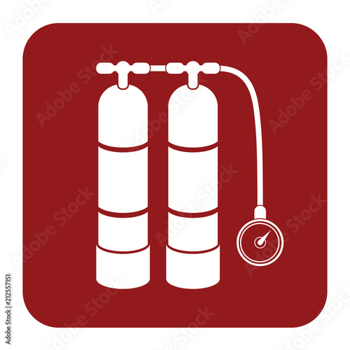 Aqualung for swimming icon