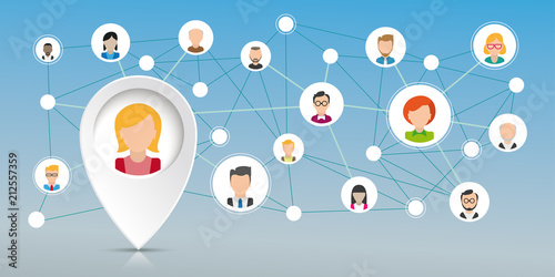 Pointer Woman Social Network