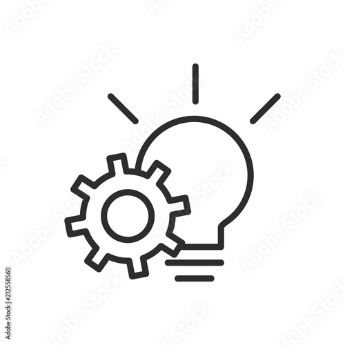 Business Strategy Related Vector Line Icon photo