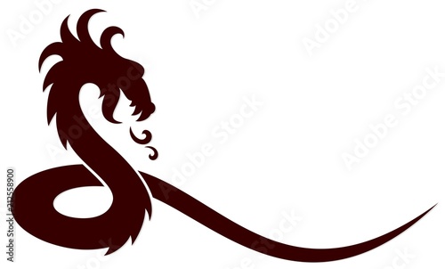 A symbol of the stylized dragon.