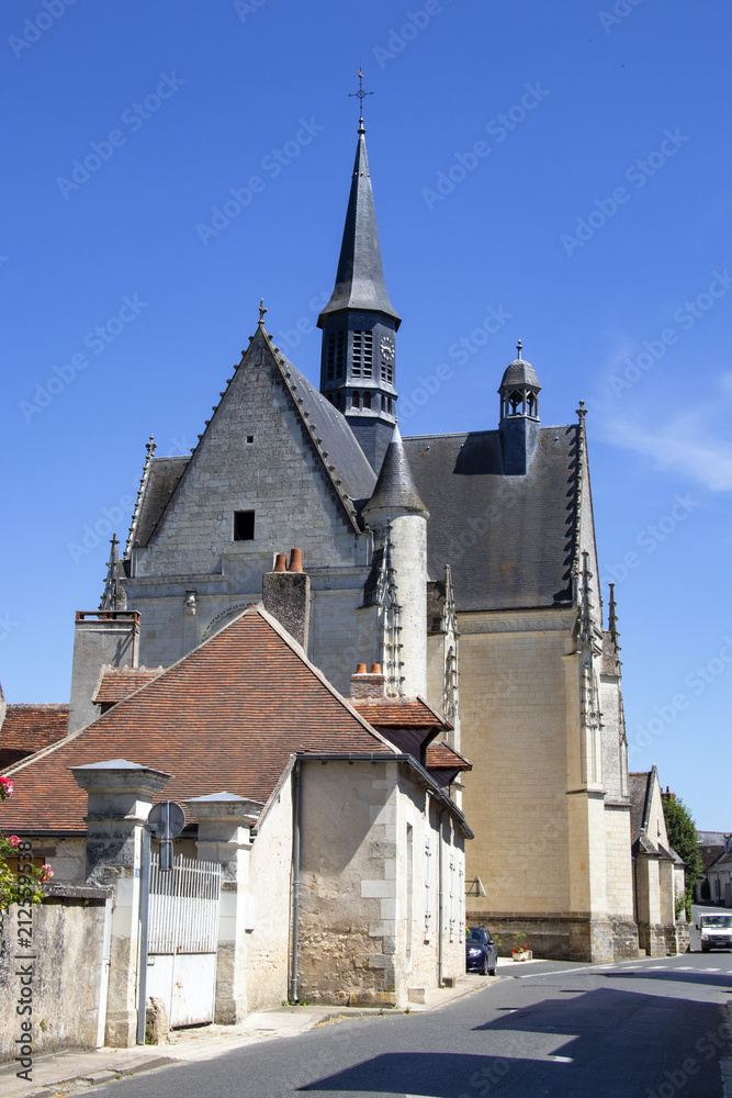 Montrésor. Collégiale Saint-Jean-Baptiste. Indre-et-Loire. Pays de Loire