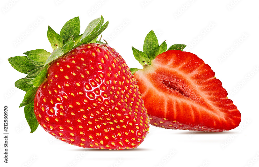 Fresh strawberry isolated on white background with clipping path Fresh strawberry isolated on white background with clipping path