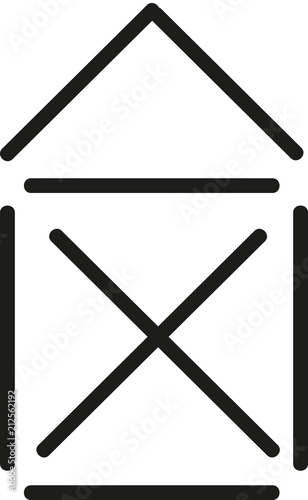 stay home, Abstrakte Strichzeichnung, Logo eines Hauses, Eigentum, Eigenheim, sozialer Wohnungsbau, Miete, Mieterhöhung, Mietrecht, Mieterhöhung, Nebenkosten, Abrechnung