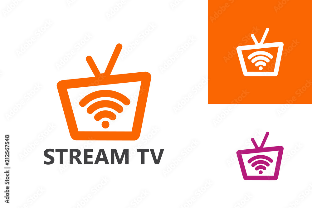 Stream Television Logo Template Design Vector, Emblem, Design Concept, Creative Symbol, Icon Stream Television Logo Template Design Vector, Emblem, Design Concept, Creative Symbol, Icon