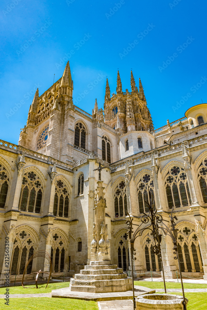 Cloisters of the Burgos Cathedral in Spain