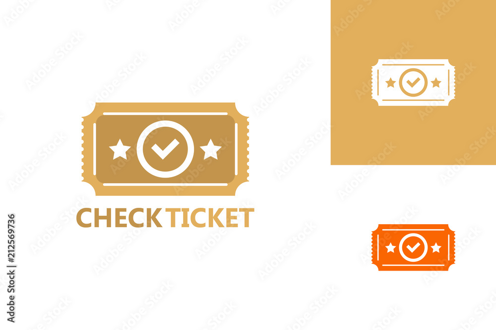 Check Ticket Logo Template Design Vector, Emblem, Design Concept, Creative Symbol, Icon Check Ticket Logo Template Design Vector, Emblem, Design Concept, Creative Symbol, Icon