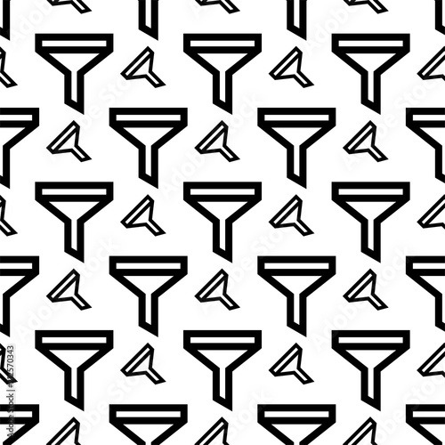 Filter Icon Seamless Pattern, Add Apply Remove Sort Various Task Filter Icon