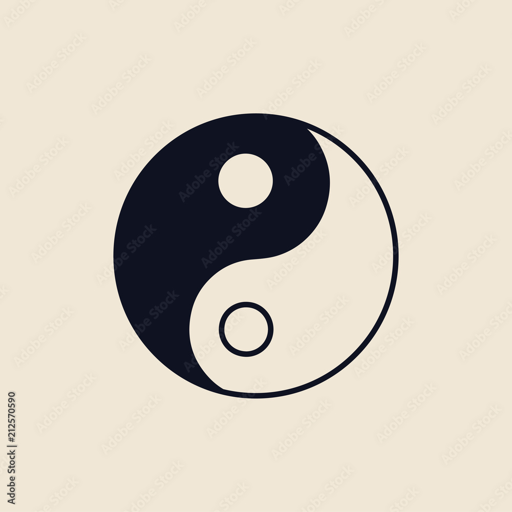 Illustration of the Yin and Yang Illustration of the Yin and Yang