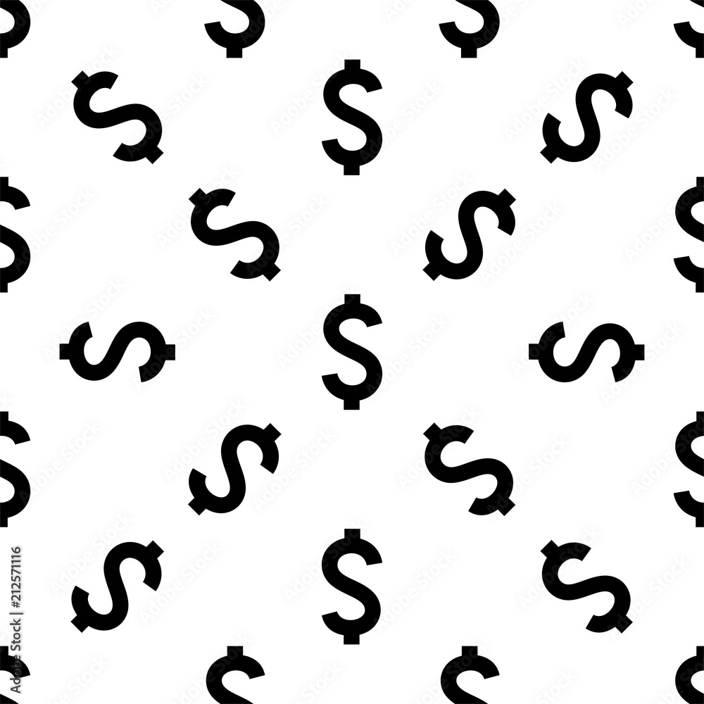 Dollar Sign Seamless Pattern Dollar Sign Seamless Pattern