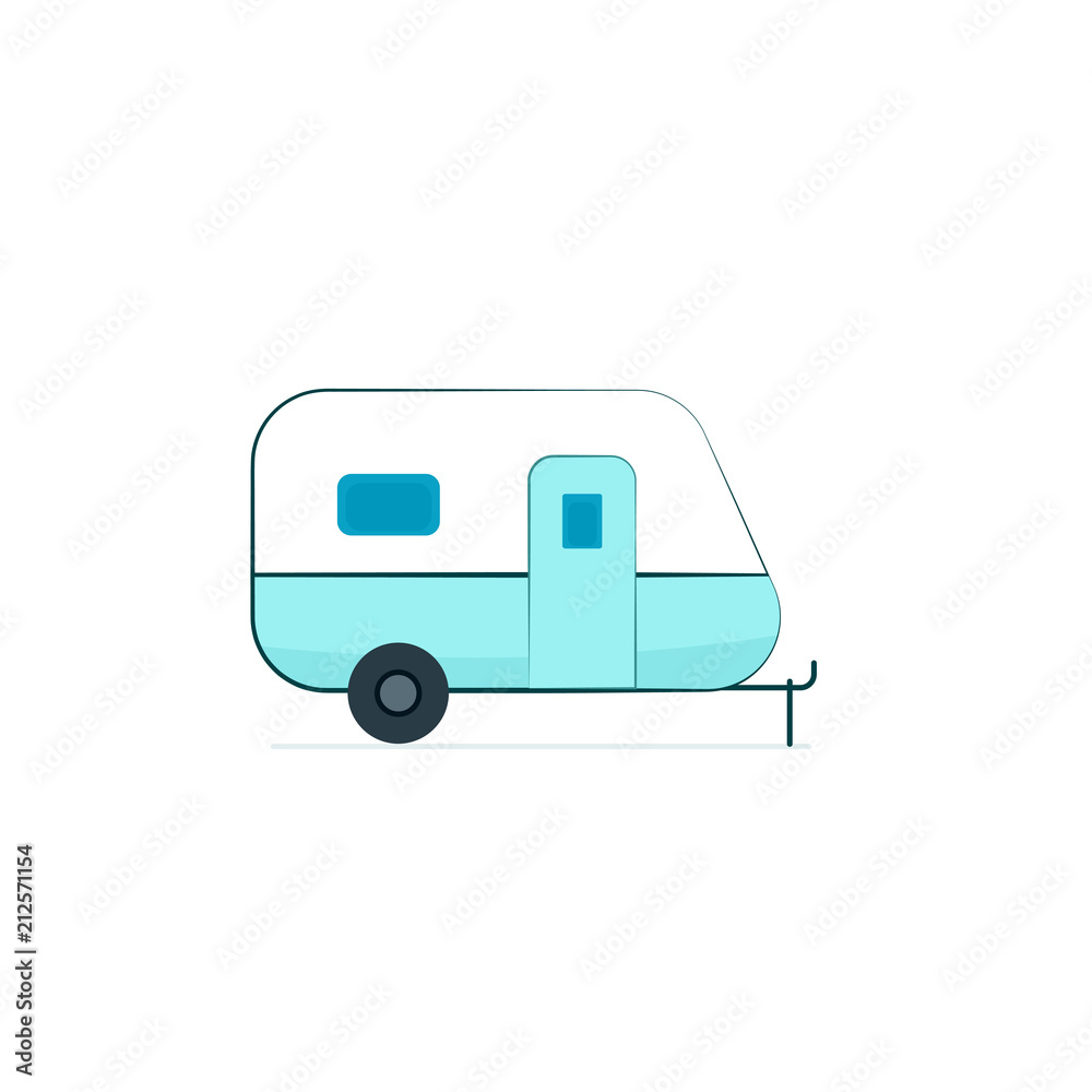 Camper trailer icon Camper trailer icon
