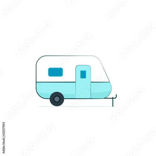 Camper trailer icon