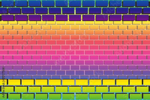 #Background #wallpaper #Vector #Illustration #design #free #free_size #charge_free #colorful #color rainbow,show business,entertainment,party,image  背景素材,煉瓦,ブロック,タイル,レンガ造り,積木,建築物,外壁,塀,レトロ,石材,家,石壁,石造り
