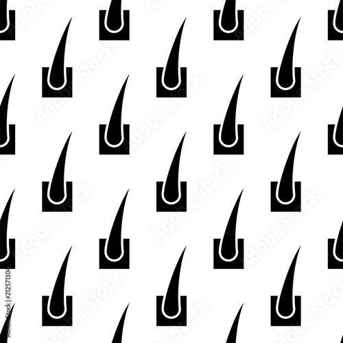 Hair Follicle Icon Seamless Pattern