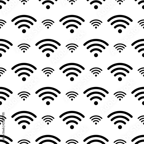 Wifi Icon Seamless Pattern