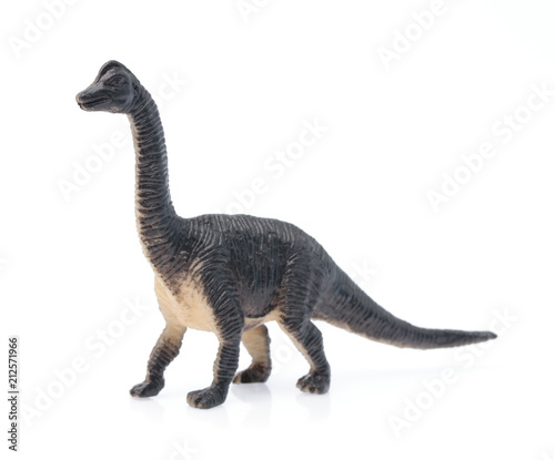Fototapeta Naklejka Na Ścianę i Meble -  toy small dinosaur isolated on white background