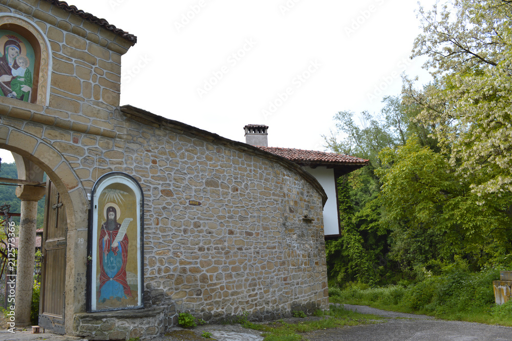 Fototapeta premium Kilifarevo Monastery “The Nativity of Mother of God”, near Veliko Turnovo, Bulgaria