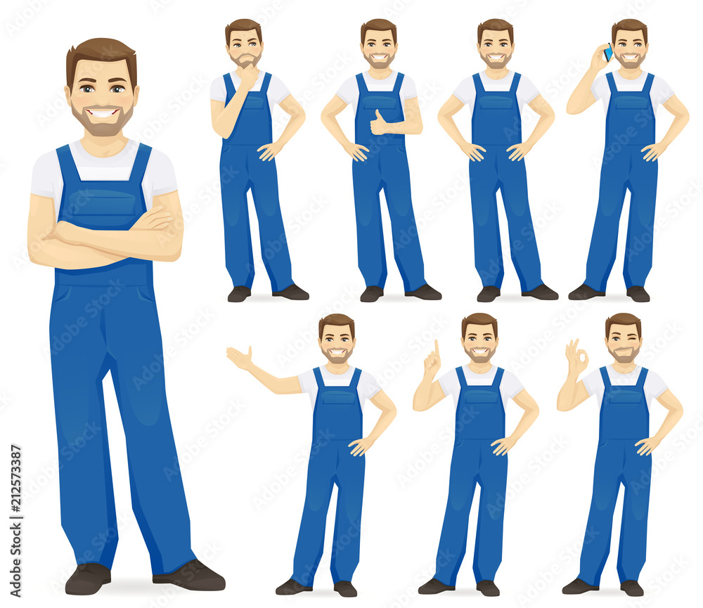 Man in overalls