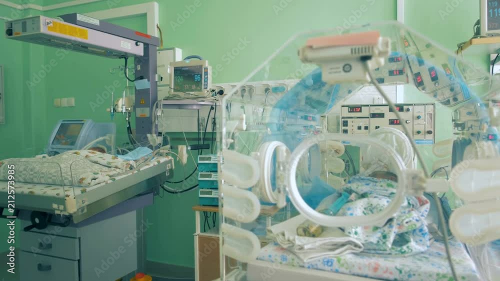 Neonatal intensive care unit with toddlers in it Neonatal intensive care unit with toddlers in it