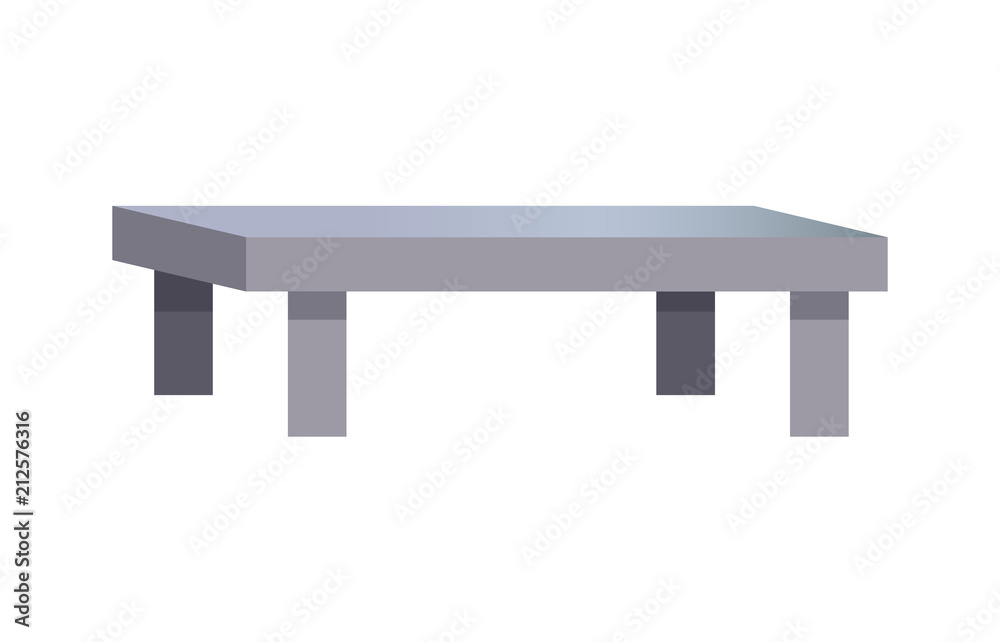 Rectangular Coffee Table, Vector Illustration Rectangular Coffee Table, Vector Illustration