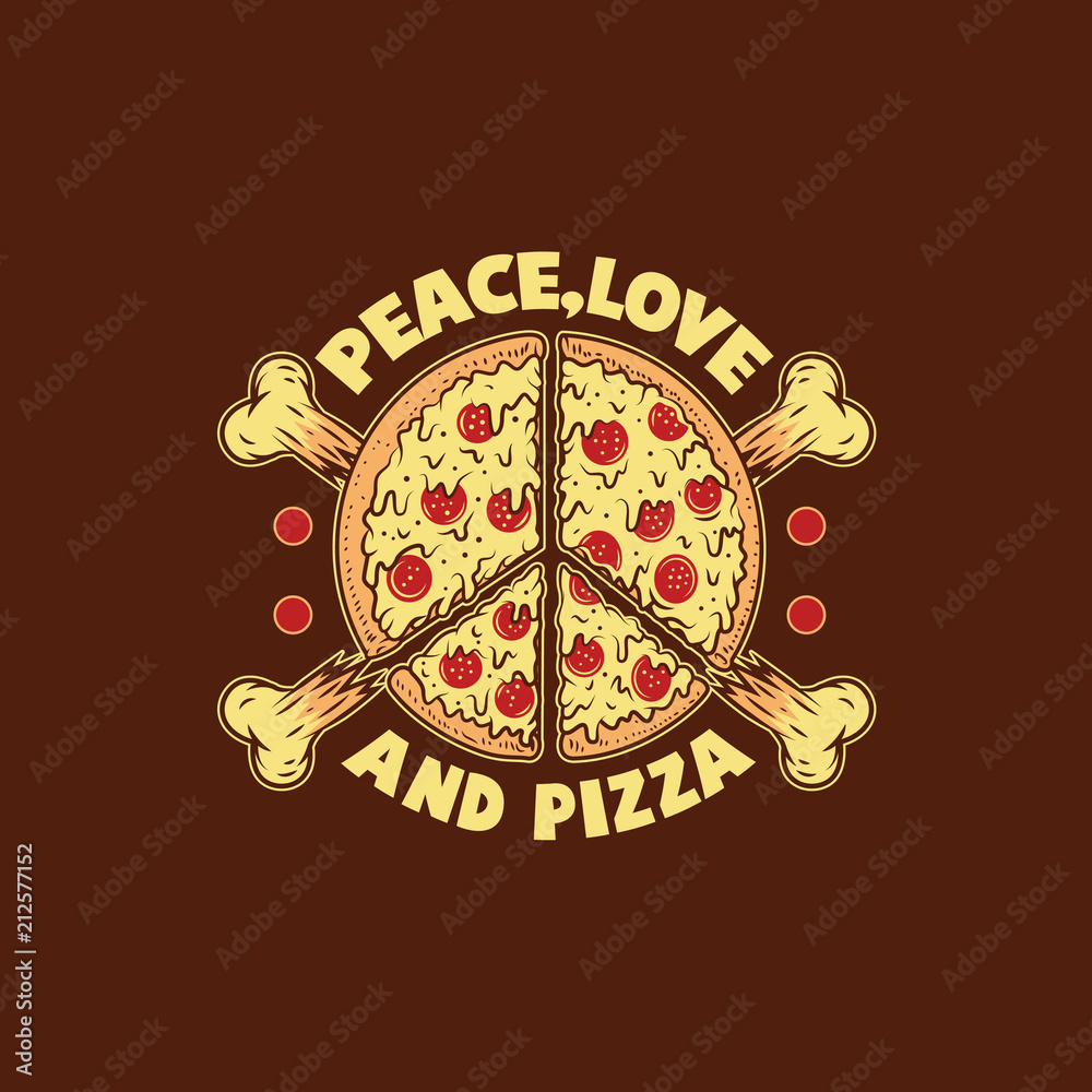 Obraz premium Pizza Illustration