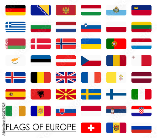 all country flags of Europe