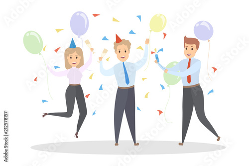 Office party illustration
