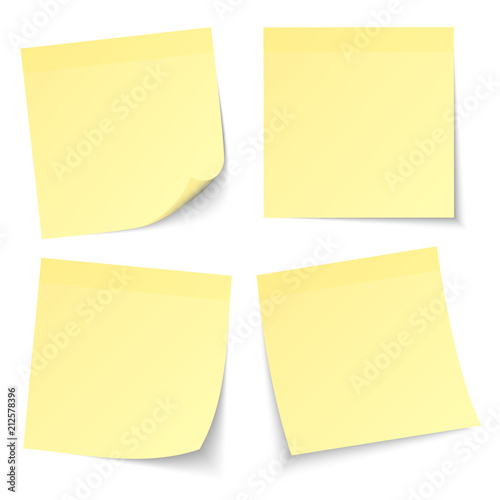 4 Yellow Stick Notes